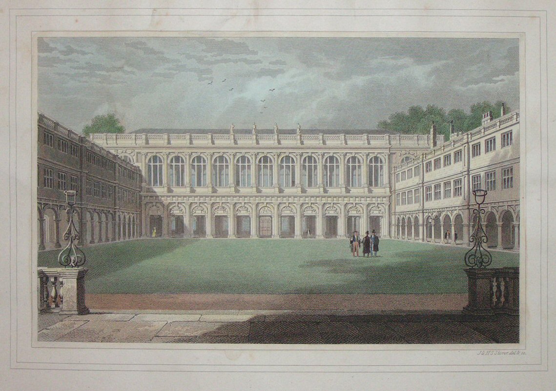 Print - (Nevile's Court,Trinity College) - Storer
